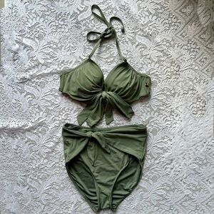 La Vie En Rose Sage Green Bikini Set